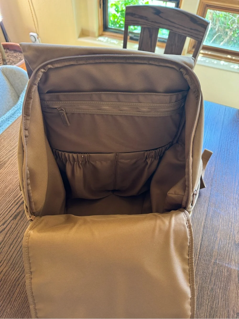 BEIS Brown Backpack Diaper Bag